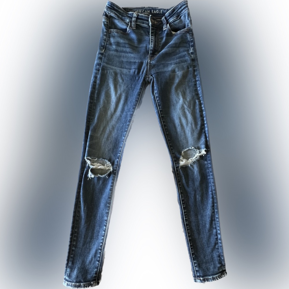 American Eagle Super Hi Rise Jegging. Next Level Stretch. Size 0 regular.